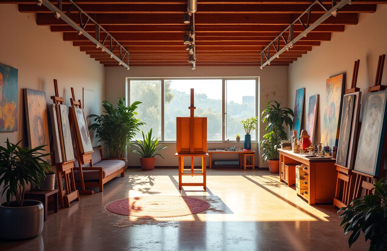 Estudio de arte LienzoViento en Medellín